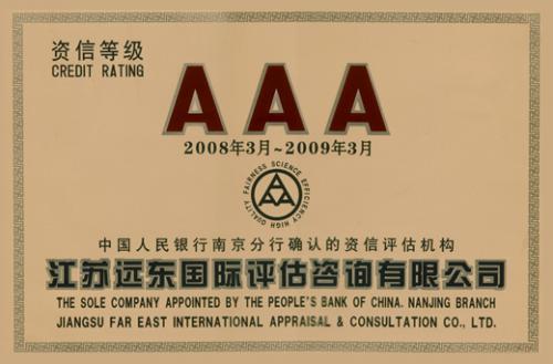 AAA资信等级
